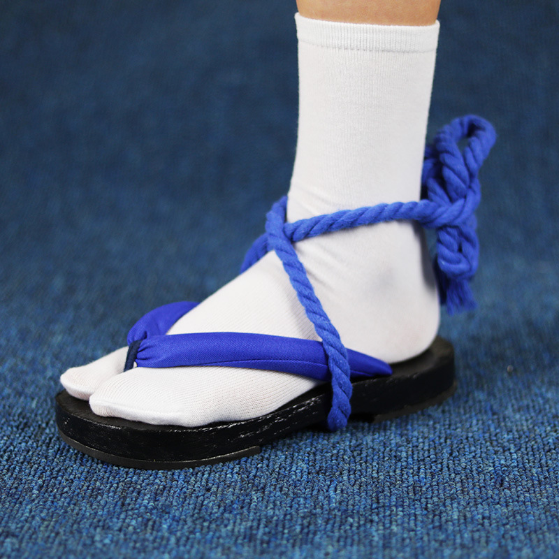 Geta Wooden Sandal - Mavi Askılı Geta Sandaletler – Cosplay