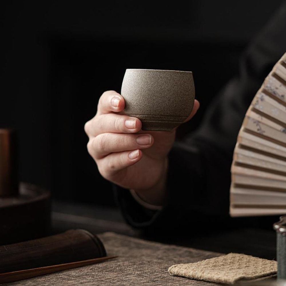 Japanese Pottery - Kung Fu Çay Seti Japon Taş