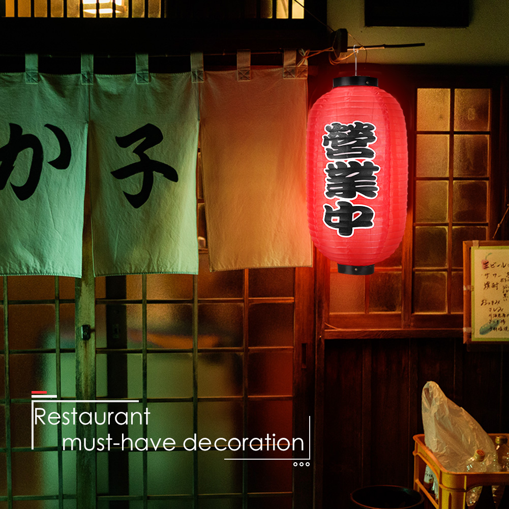 Japanese Restaurant Lifestyle - 10 inç Japon Tarzı Fener Chochin