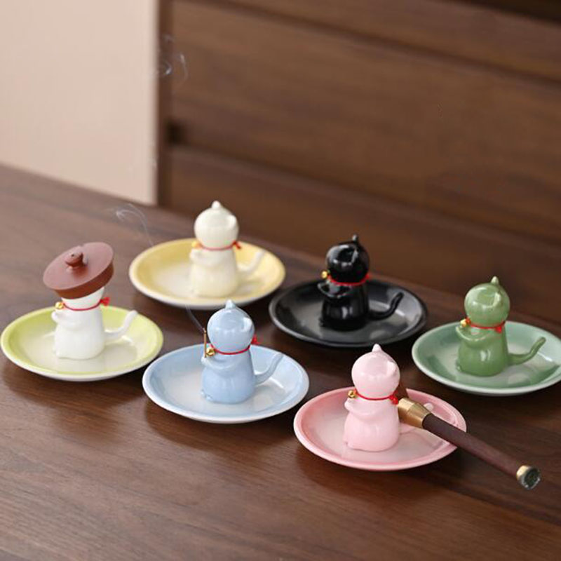 Porselen Kedi Şeklinde Tütsü T - Incense Holder incelemesi ve fiyatı