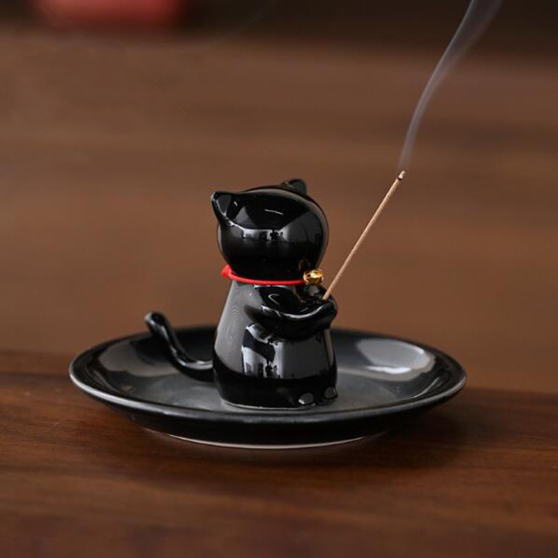 Porselen Kedi Şeklinde Tütsü T - Incense Holder incelemesi ve fiyatı